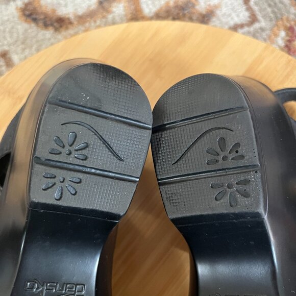 Dansko Black Leather Sandal Walking Co, Women's Sz EU 39 - Picture 8 of 8